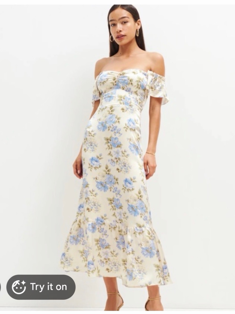 NWT Reformation Sianna Silk Midi Dress  US2
